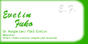 evelin fuko business card
